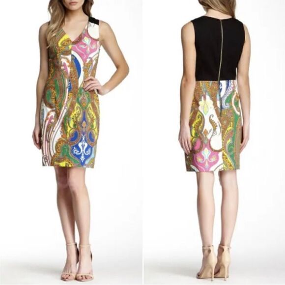 Trina Turk Paisley Angeline Dress Size 4 - Picture 1 of 7